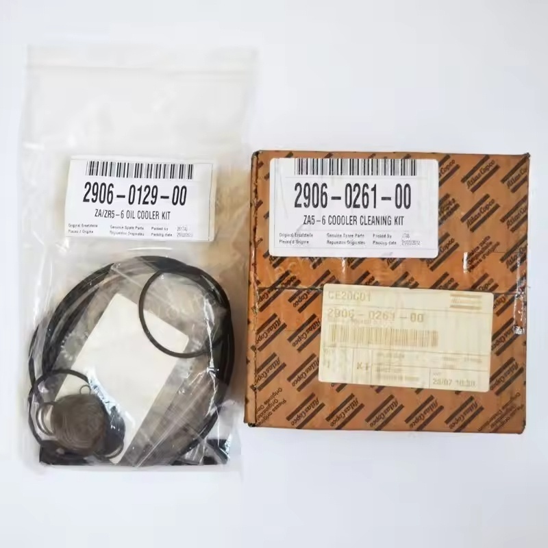 ZA ZR5-6 Yağ Pulsuz Hava Kompressoru Modelləri üçün Atlas Copco Oil Cooler Kit 2906012900 & 2906026100