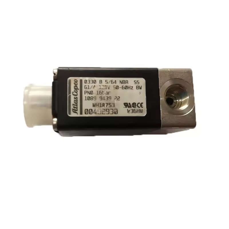 Ehtiyat hissələri Yağsız Hava Kompressoru Solenoid Valve, Copco 1089943922