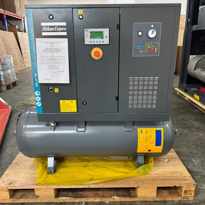 Atlas Copco G5 FF Yağlı Vintli Kompressor 5,5 kVt 7,5 HP İnteqrasiya edilmiş Quruducu Orijinal