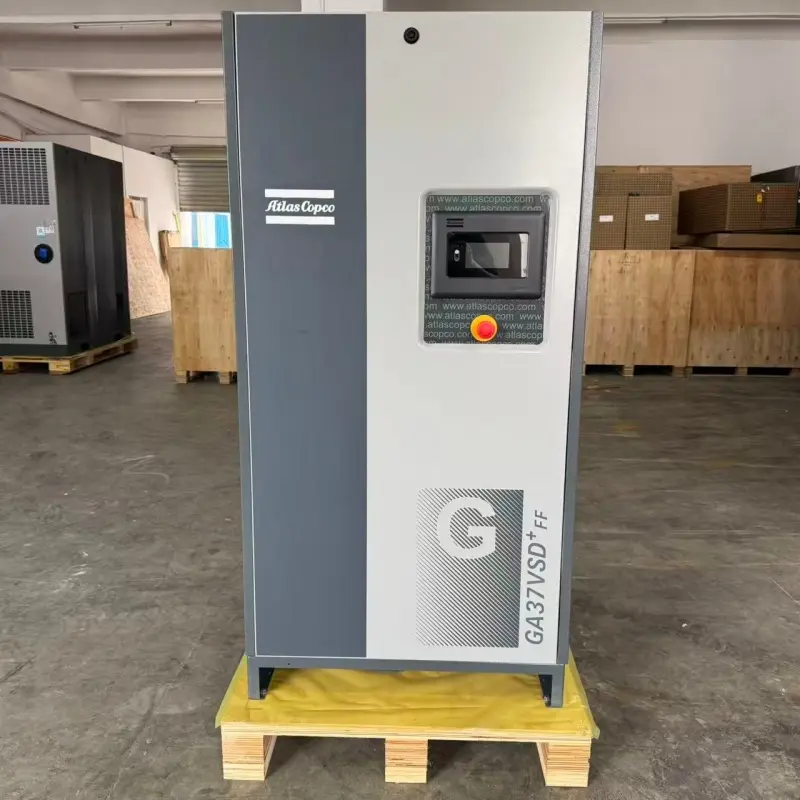 Sənaye üçün Atlas Copco GA37 VSD+ FF 37kW 50HP Yağlı Vintli Hava Kompressoru