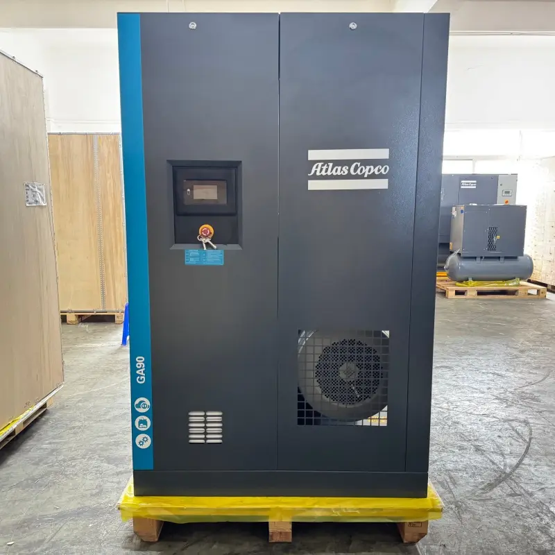 Atlas Copco GA90 90 kW 125 HP Yağ Enjeksiyonlu Dönər Vidalı Kompressor Orijinal