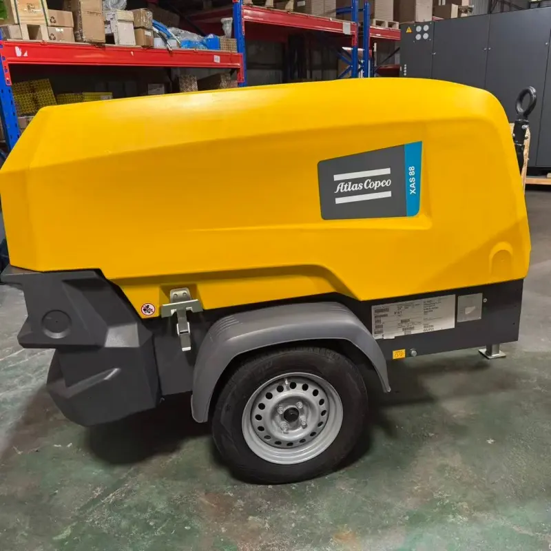 Atlas Copco XAS 88 KD Portativ Dizel Hava Kompressoru Təlimatları Mədənçilik Orijinal