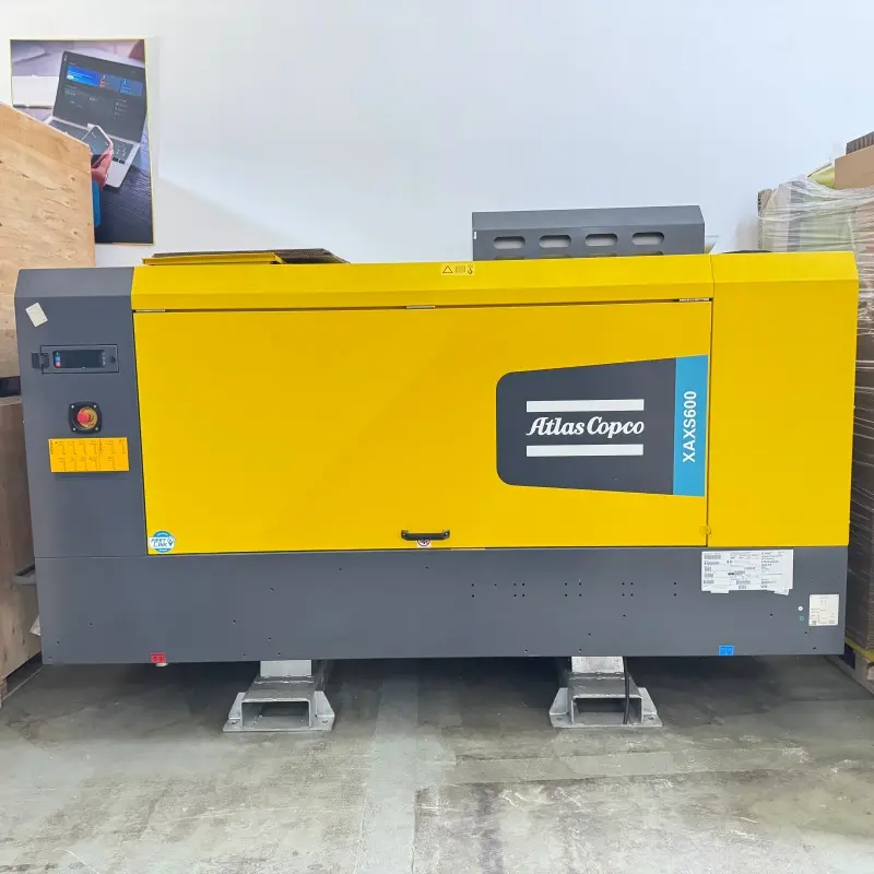 Atlas Copco XAXS600 Portativ Dizel Vidalı Hava Kompressoru Mədən Qazma Orijinal