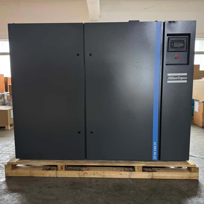 Atlas Copco ZT55 VSD FF | Əczaçılıq Qida Sənayesi Sinfi 0 üçün Yağsız Hava Kompressoru 55 kVt